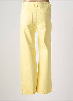 Jeans coupe large stretch taille haute jaune C'EST BEAU LA VIE femme