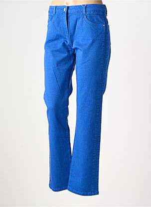 Jeans coupe droite stretch taille normale bleu C'EST BEAU LA VIE femme