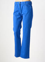 Jeans coupe droite stretch taille normale bleu C'EST BEAU LA VIE femme