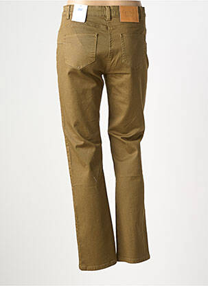 Jeans coupe droite stretch taille normale vert C'EST BEAU LA VIE femme