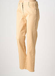 Jeans coupe droite stretch taille normale beige C'EST BEAU LA VIE femme