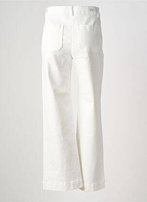 Jeans coupe large stretch taille haute blanc C'EST BEAU LA VIE femme