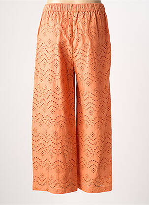 Pantalon large tissage popeline orange C'EST BEAU LA VIE femme