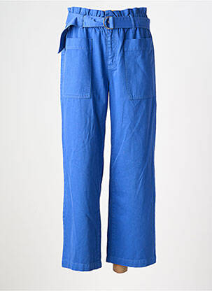 Jeans coupe large poches taille haute bleu C'EST BEAU LA VIE femme