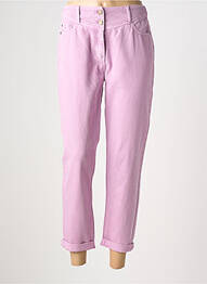 Jeans coupe droite stretch taille normale violet C'EST BEAU LA VIE femme