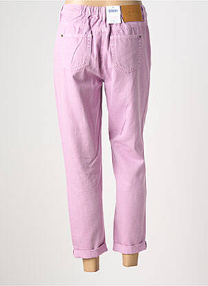 Jeans coupe droite stretch taille normale violet C'EST BEAU LA VIE femme