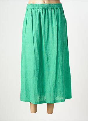 Jupe longue doublure vert JULIE GUERLANDE femme