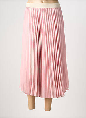 Jupe longue coupe fluide rose JULIE GUERLANDE femme