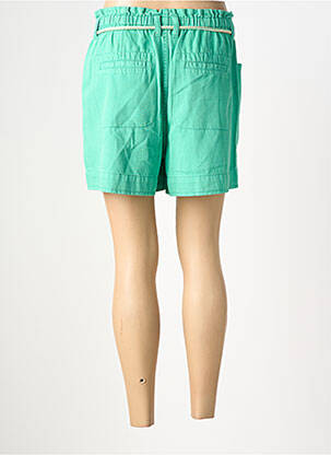 Short tissage denim taille normale vert C'EST BEAU LA VIE femme