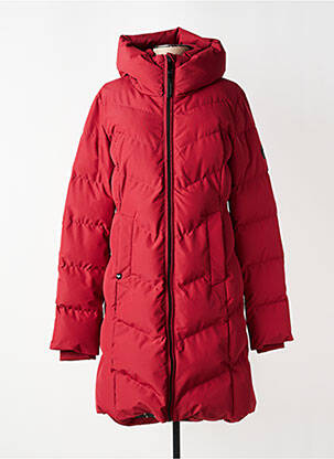 Doudoune poches a capuche rouge RAGWEAR femme