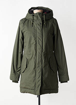 Parka manches longues a capuche vert RAGWEAR femme