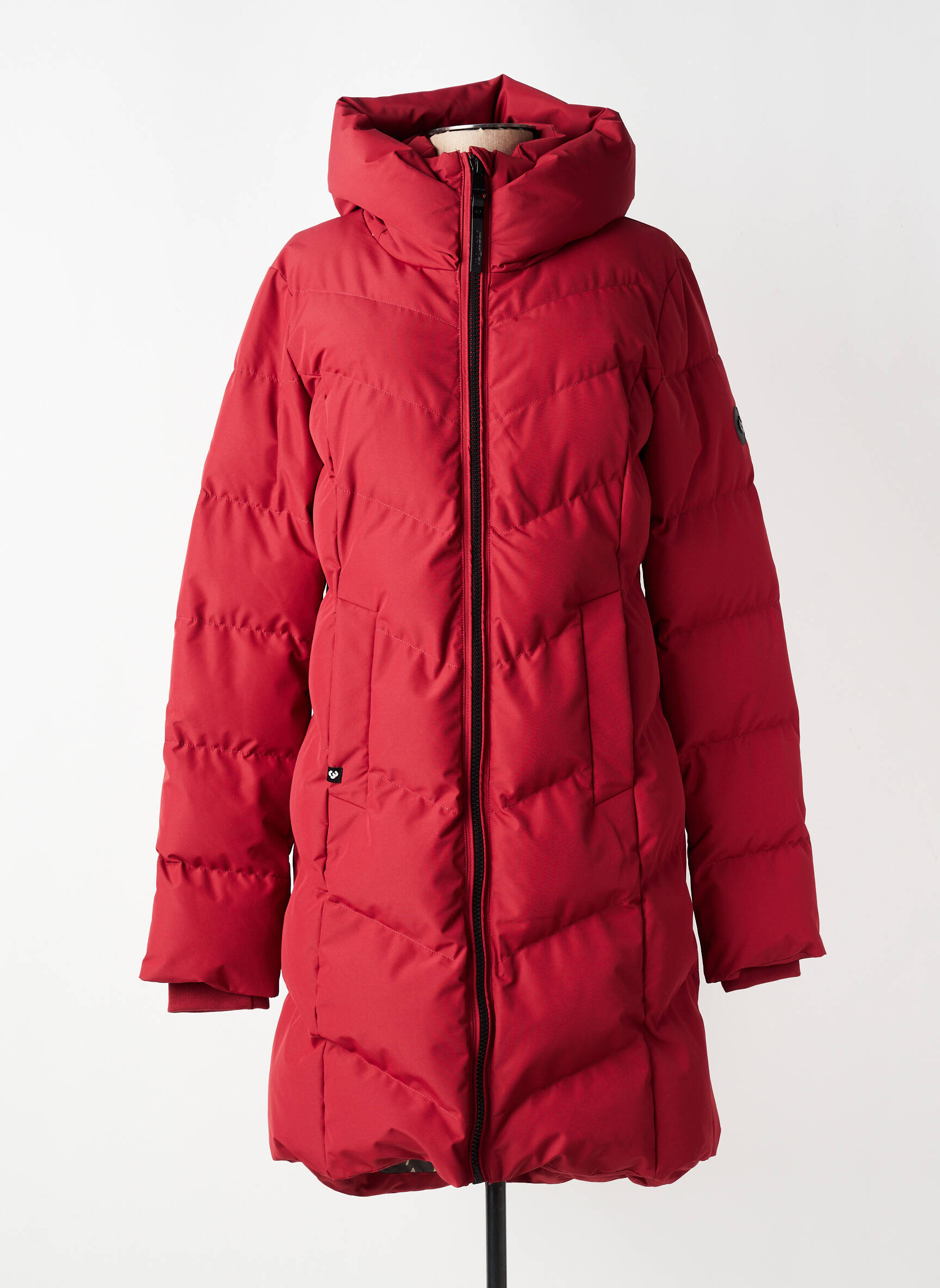 Doudoune poches a capuche rouge RAGWEAR femme