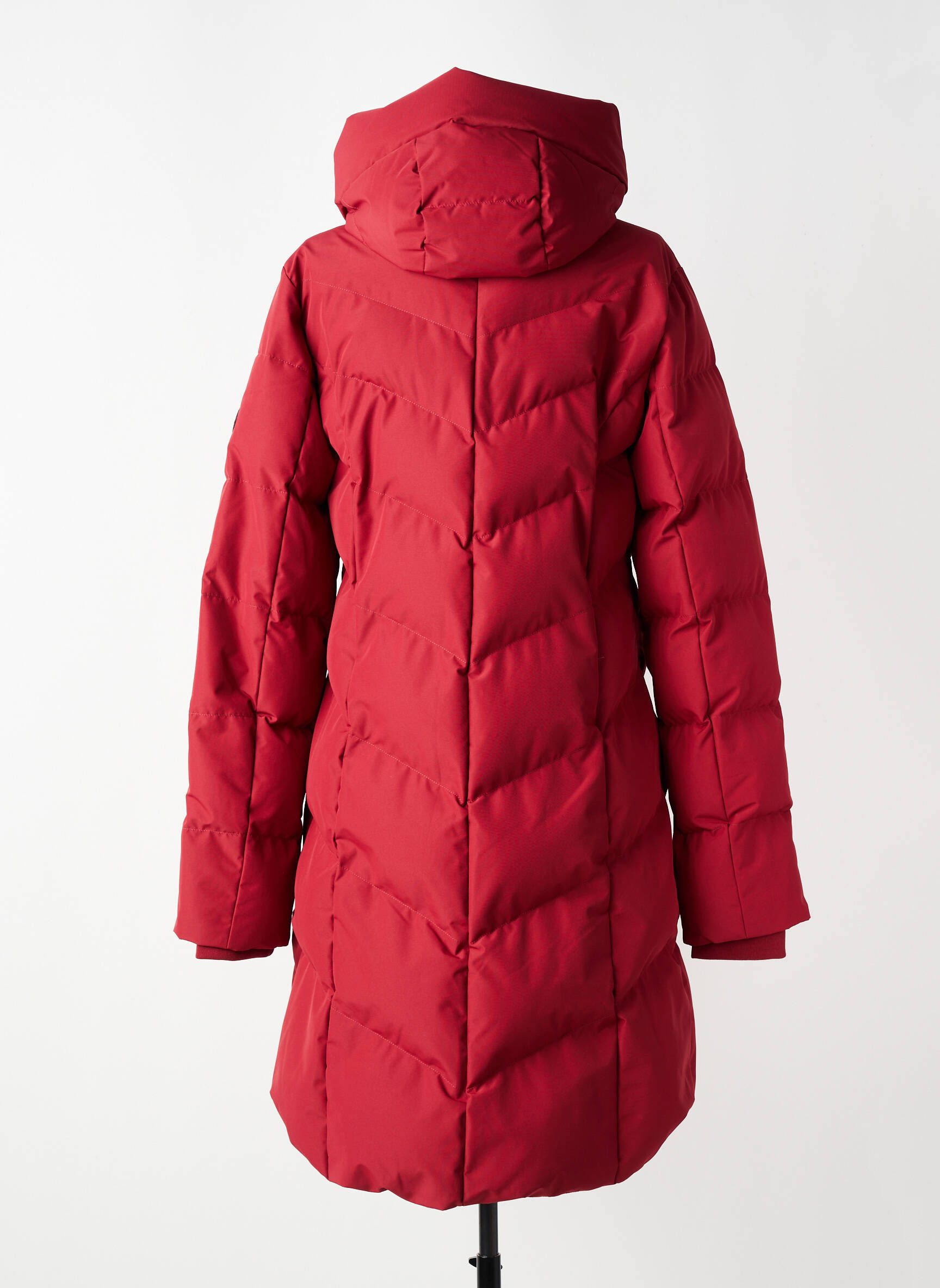 Doudoune poches a capuche rouge RAGWEAR femme