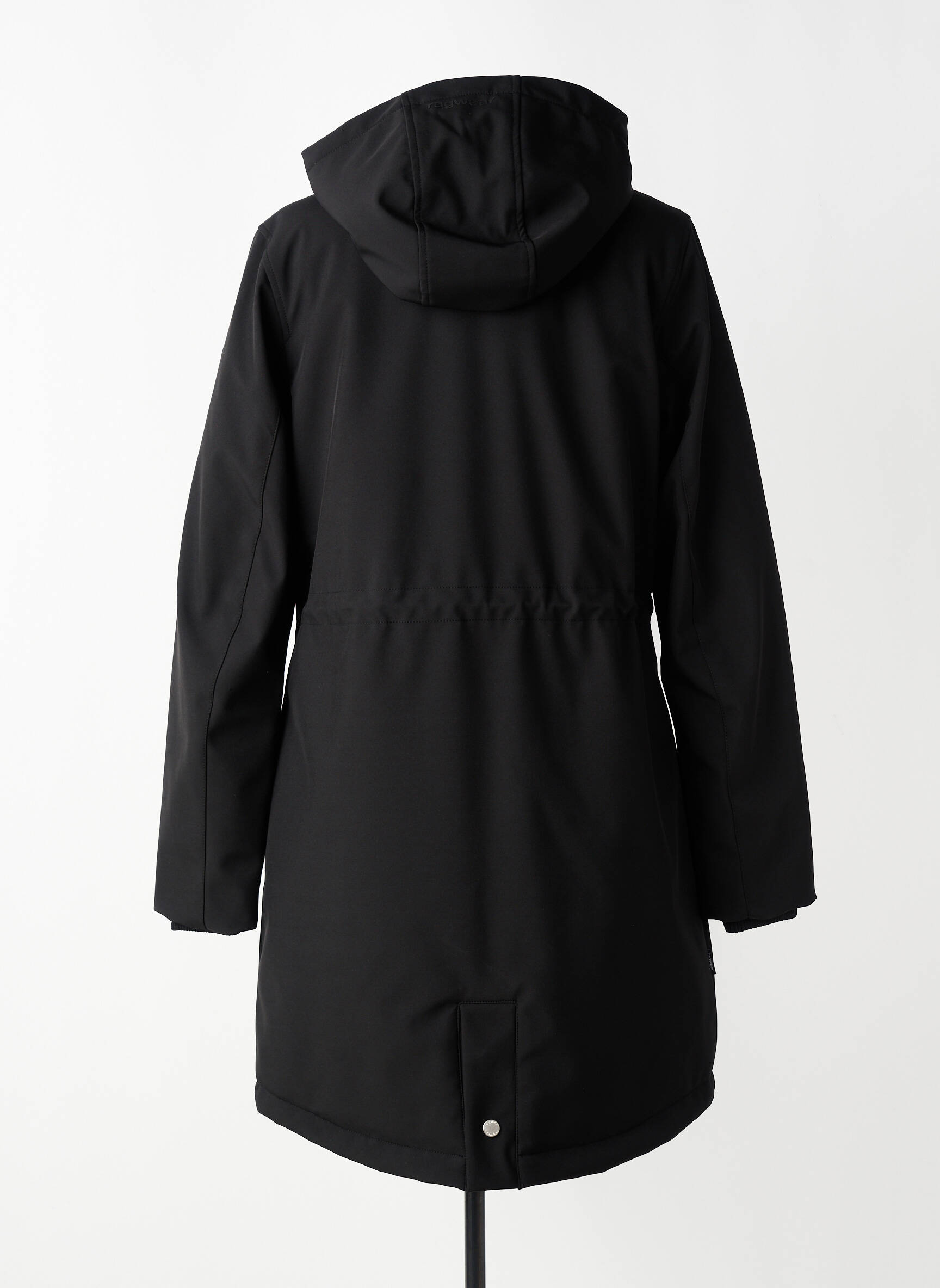 Doudoune poches a capuche noir RAGWEAR femme