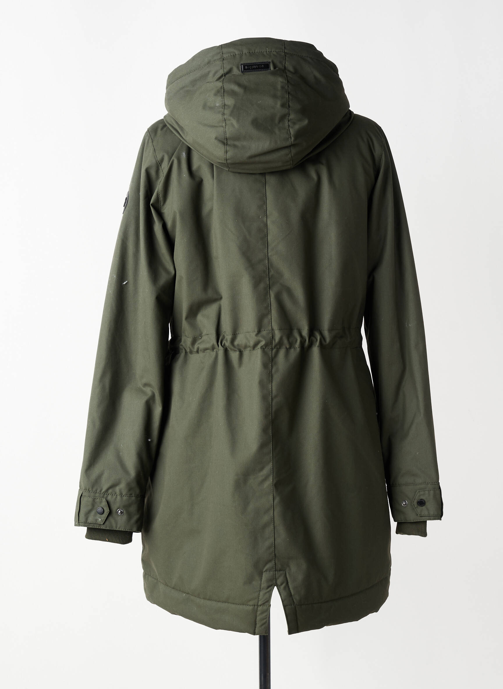 Parka manches longues a capuche vert RAGWEAR femme