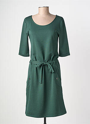 Robe mi-longue manches 3/4 manches 3/4 vert RAGWEAR femme