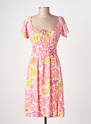 Robe courte manches courtes manches courtes rose RAGWEAR femme