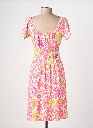Robe courte manches courtes manches courtes rose RAGWEAR femme