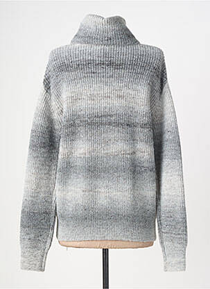 Pull col roulé tissage chiné manches longues gris RAGWEAR femme
