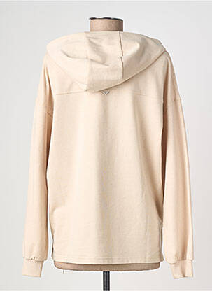 Sweat-shirt à capuche stretch manches longues beige RAGWEAR femme