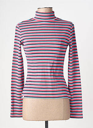 Sous-pull imprimé rayures manches longues rose RAGWEAR femme