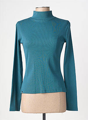 Sous-pull tissage côtelé manches longues vert RAGWEAR femme