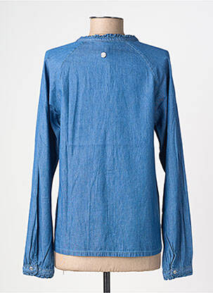 Chemisier coupe cintrée manches longues bleu RAGWEAR femme