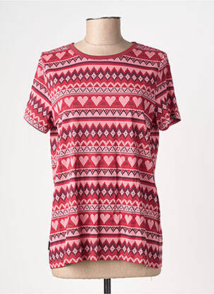 T-shirt stretch manches courtes rose RAGWEAR femme