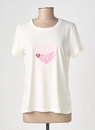 T-shirt stretch manches courtes beige RAGWEAR femme