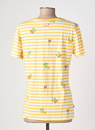 T-shirt stretch manches courtes jaune RAGWEAR femme