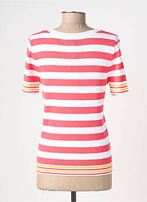 Pull stretch manches courtes rose RAGWEAR femme