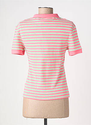 Polo imprimé rayures manches courtes rose RAGWEAR femme