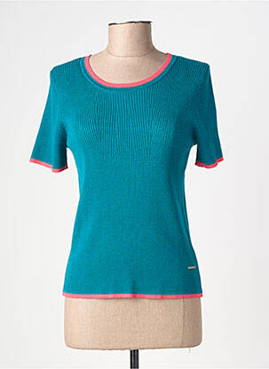 Pull stretch manches courtes vert RAGWEAR femme