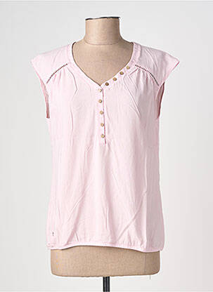 Blouse col v sans manche rose RAGWEAR femme