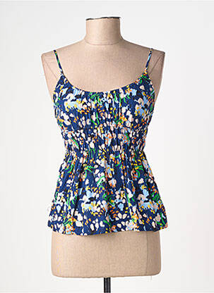 Top coupe cintrée fines bretelles bleu RAGWEAR femme