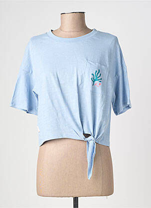 T-shirt stretch manches courtes bleu RAGWEAR femme