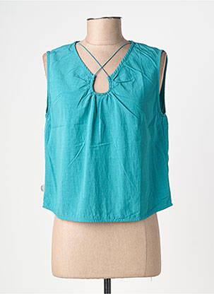 Blouse col rond sans manche vert RAGWEAR femme