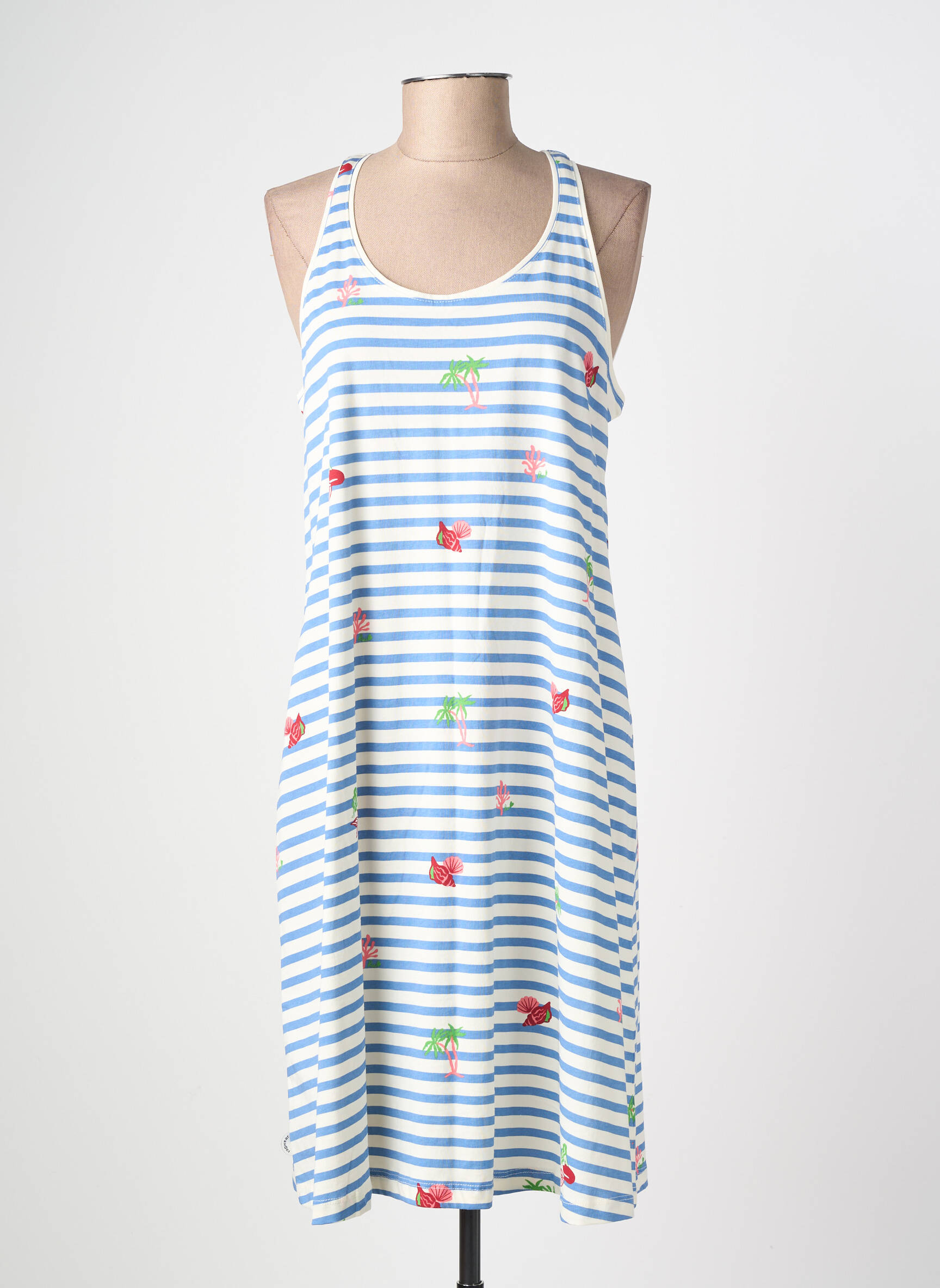 Robe mi-longue sans manche sans manche bleu RAGWEAR femme