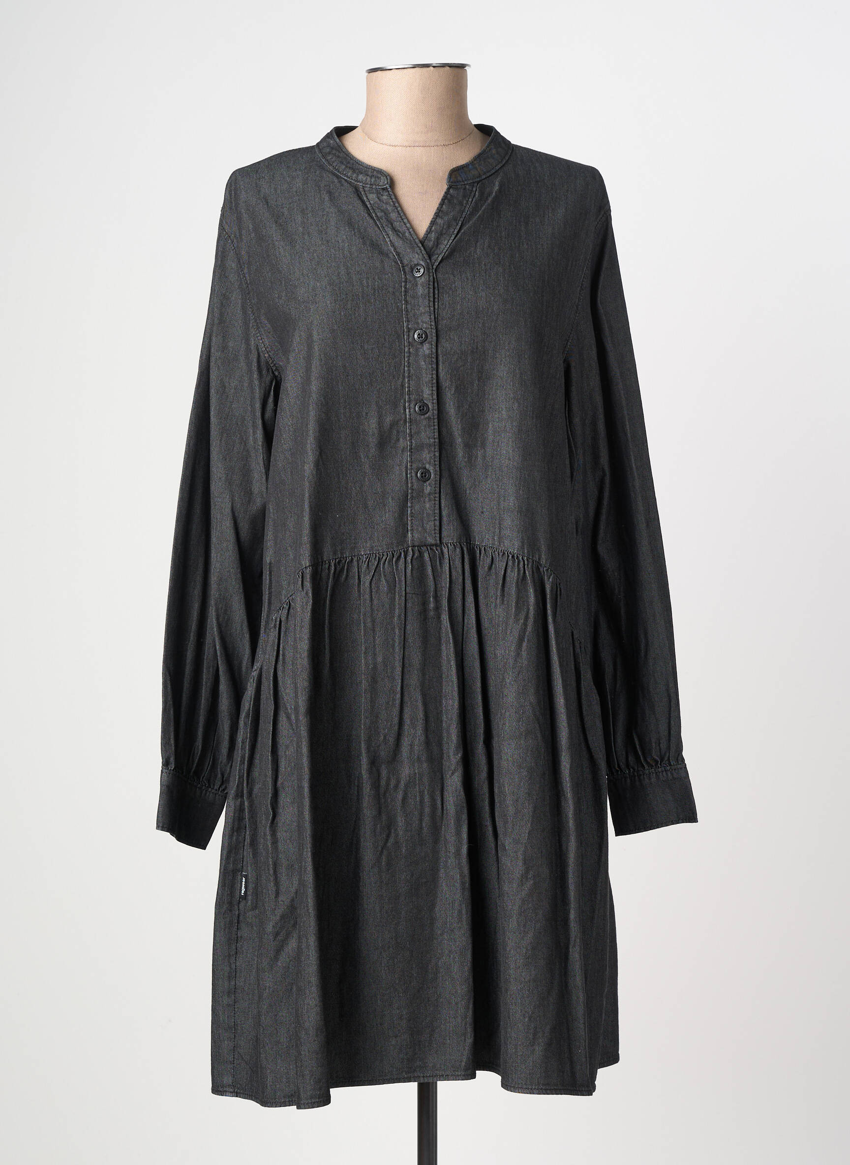 Robe courte manches longues manches longues noir RAGWEAR femme