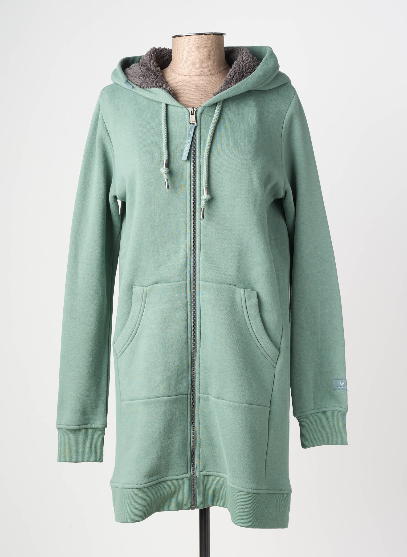 Veste casual col rond vert RAGWEAR femme