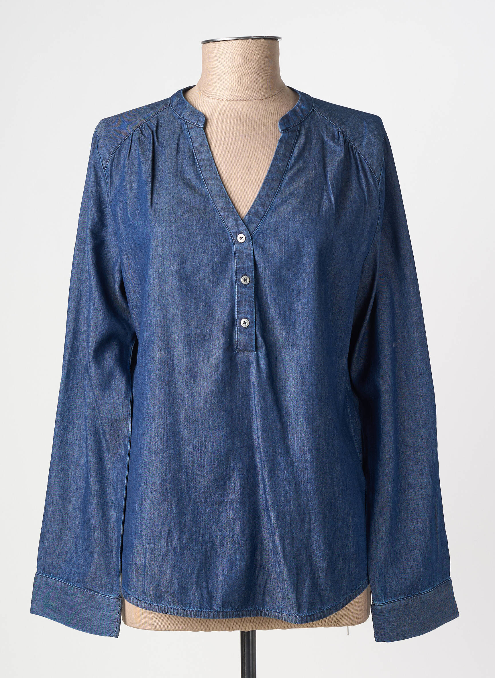 Blouse manches longues manches longues bleu RAGWEAR femme