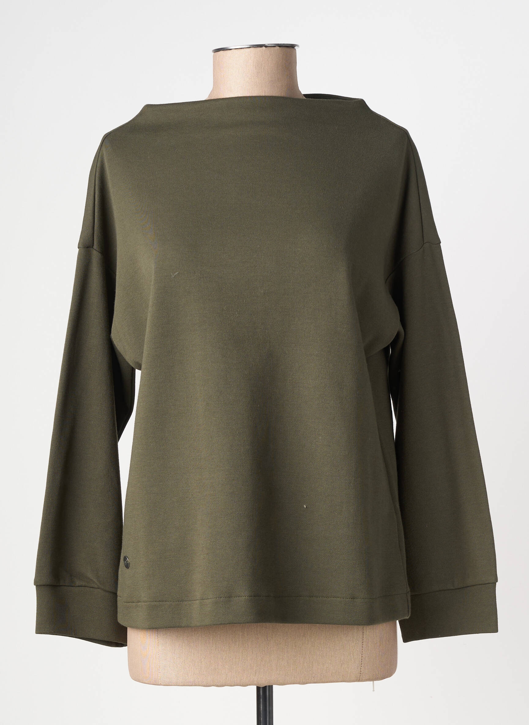 Sweat-shirt stretch manches longues vert RAGWEAR femme