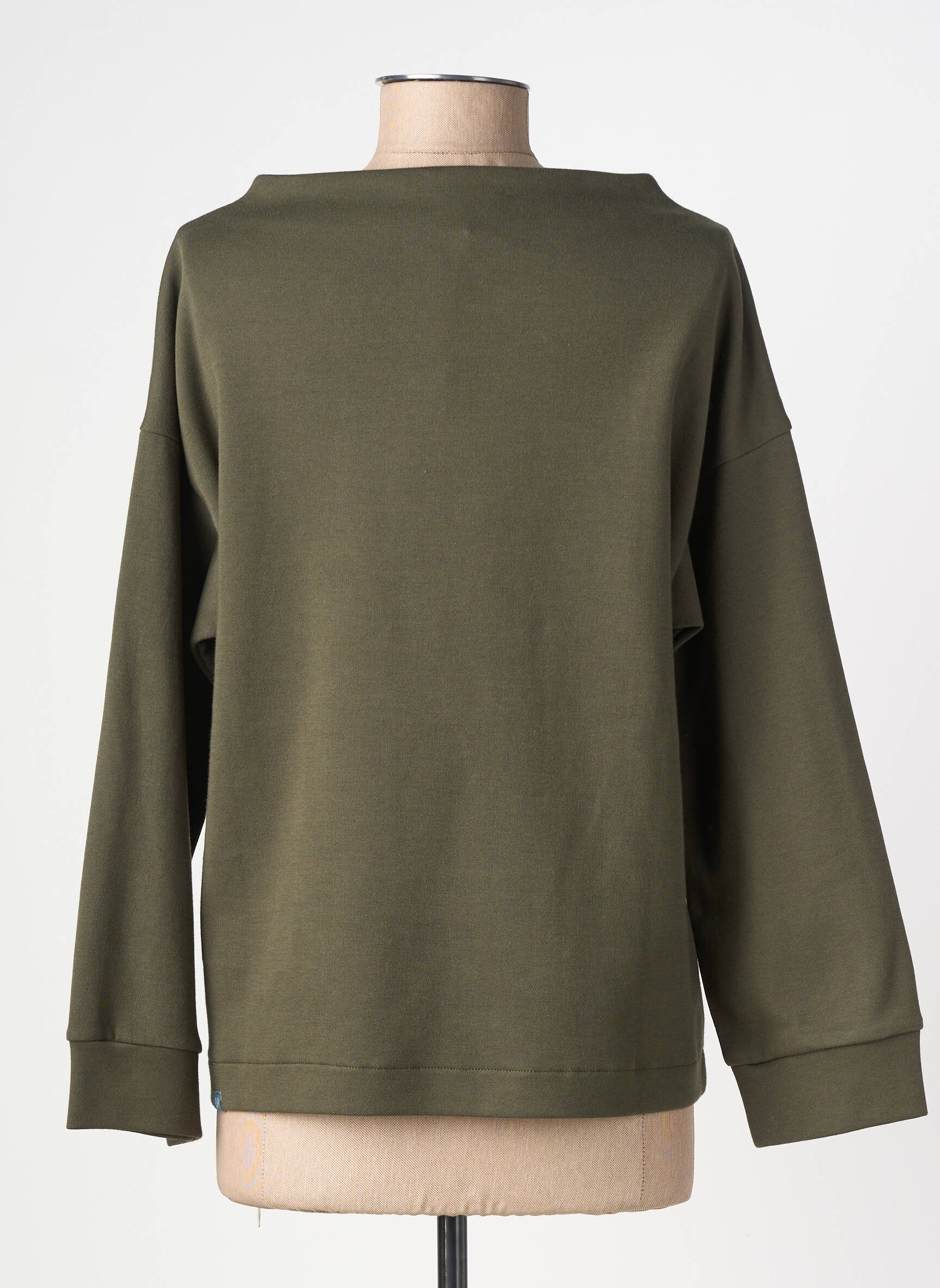 Sweat-shirt stretch manches longues vert RAGWEAR femme