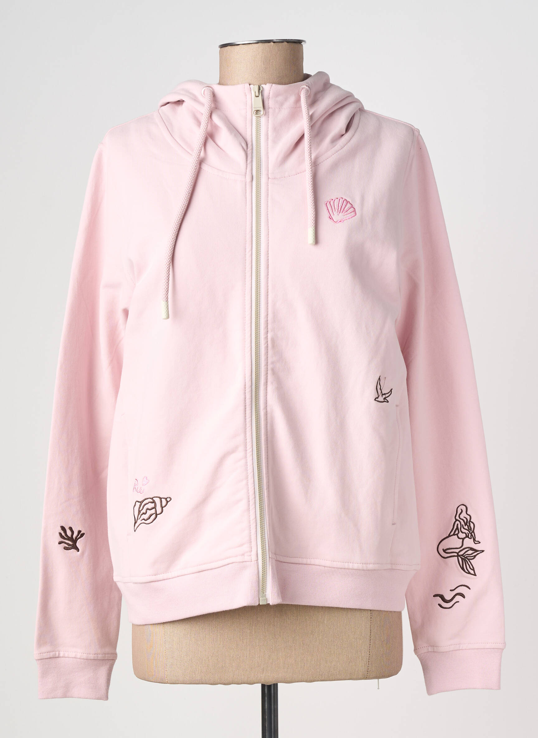 Veste casual fermeture zippée sur le devant rose RAGWEAR femme