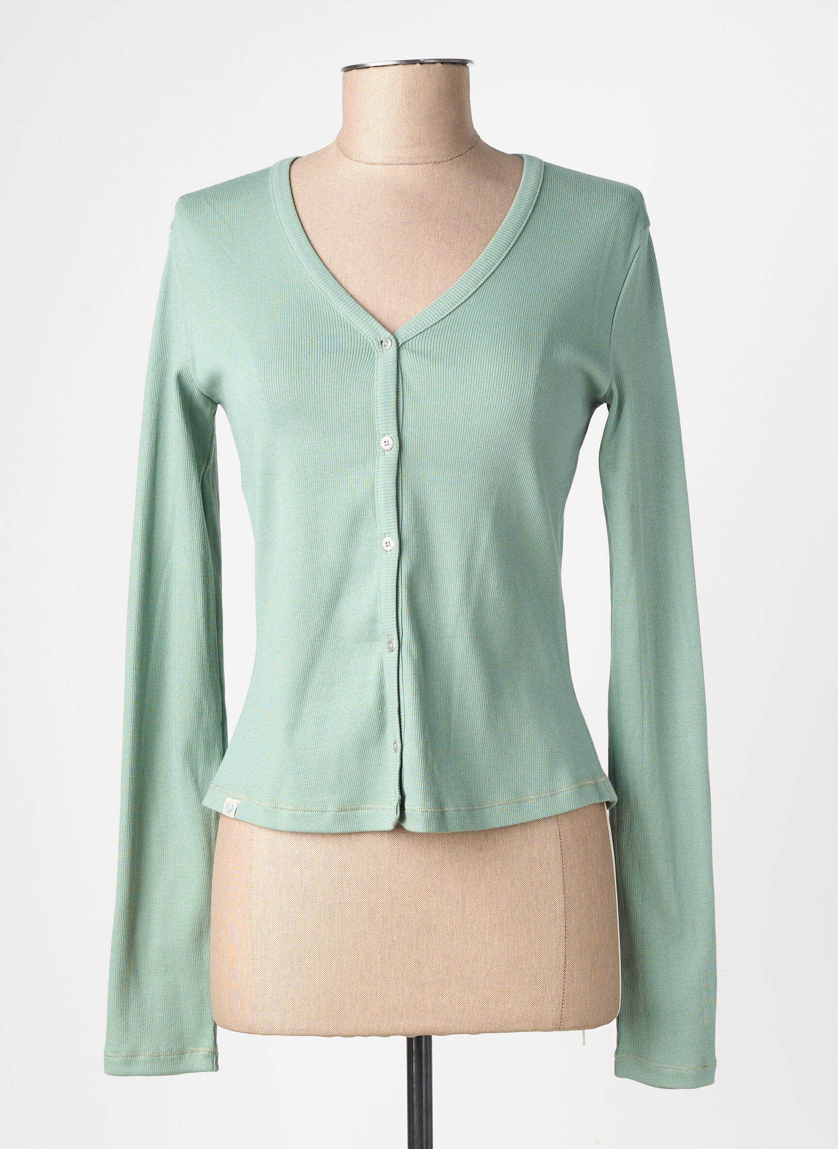 Gilet manches longues stretch vert RAGWEAR femme