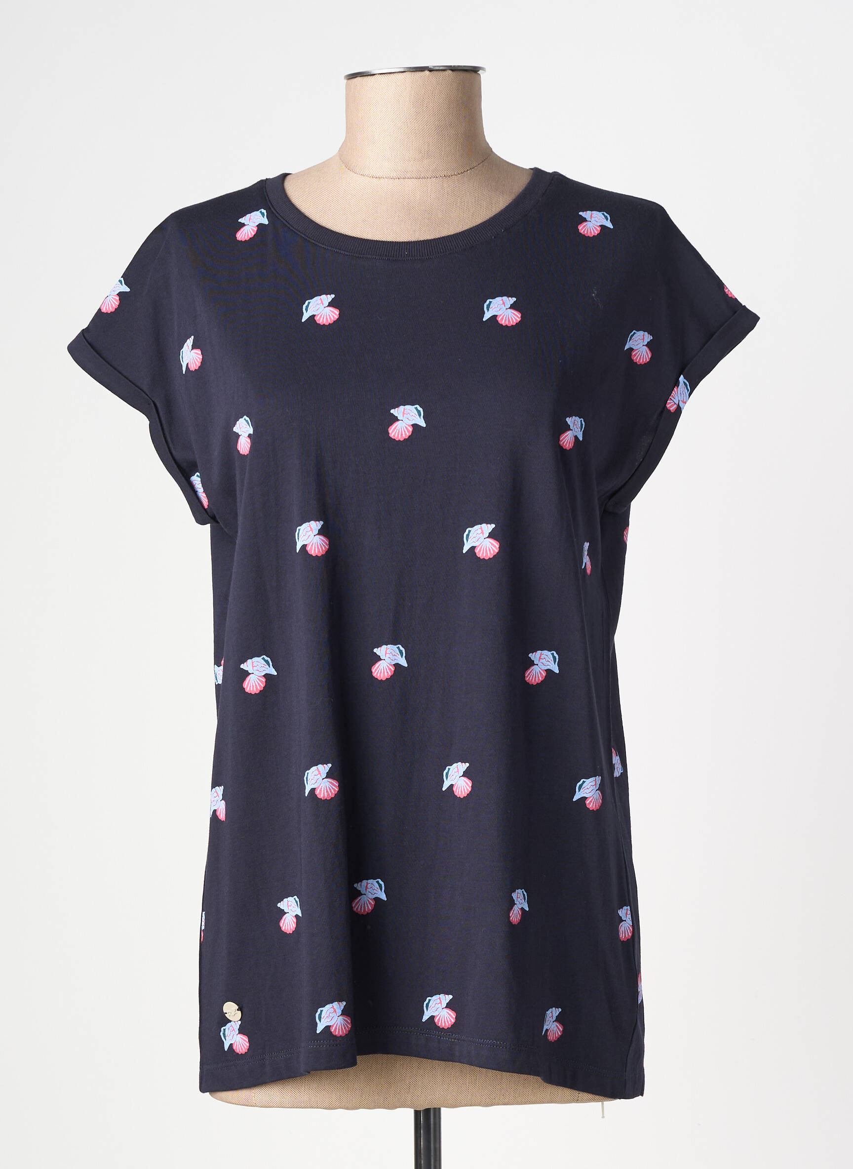 T-shirt stretch manches courtes bleu RAGWEAR femme