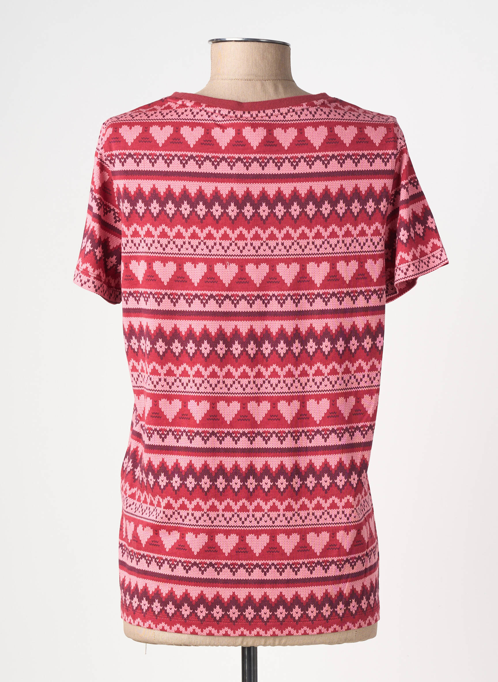T-shirt stretch manches courtes rose RAGWEAR femme