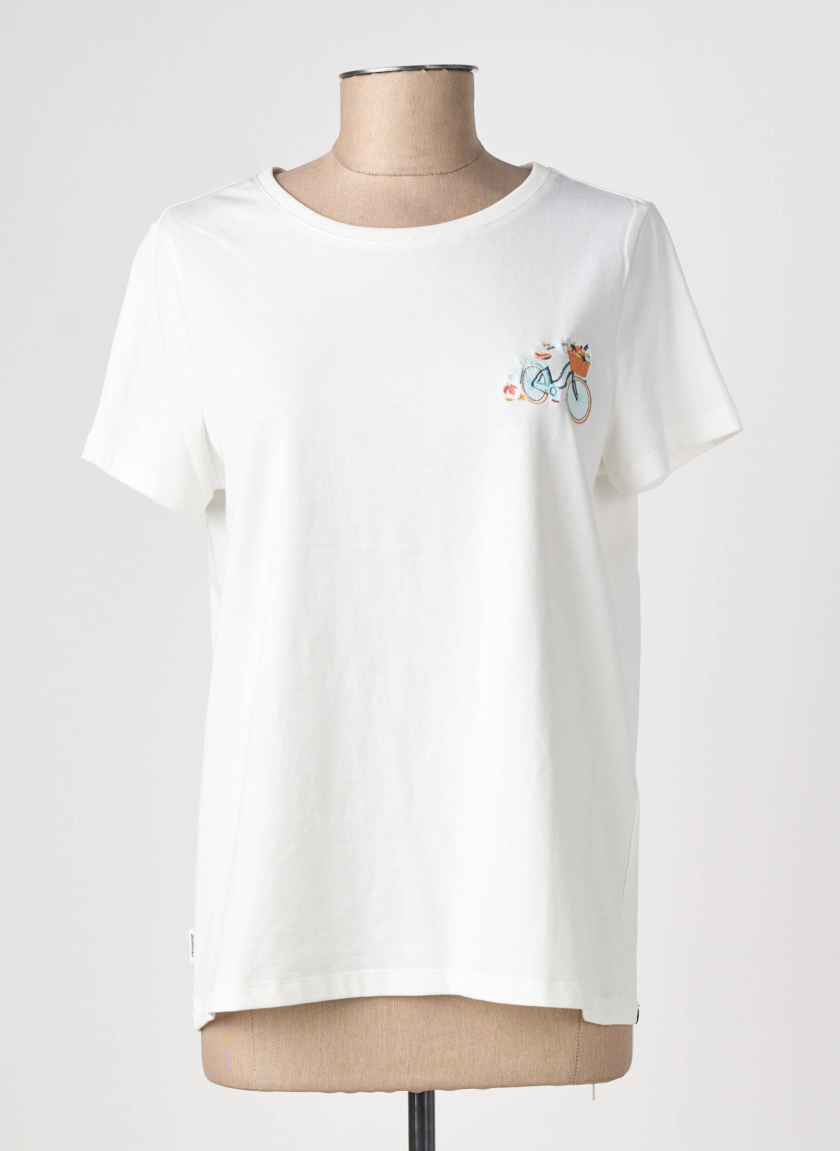 T-shirt stretch manches courtes beige RAGWEAR femme