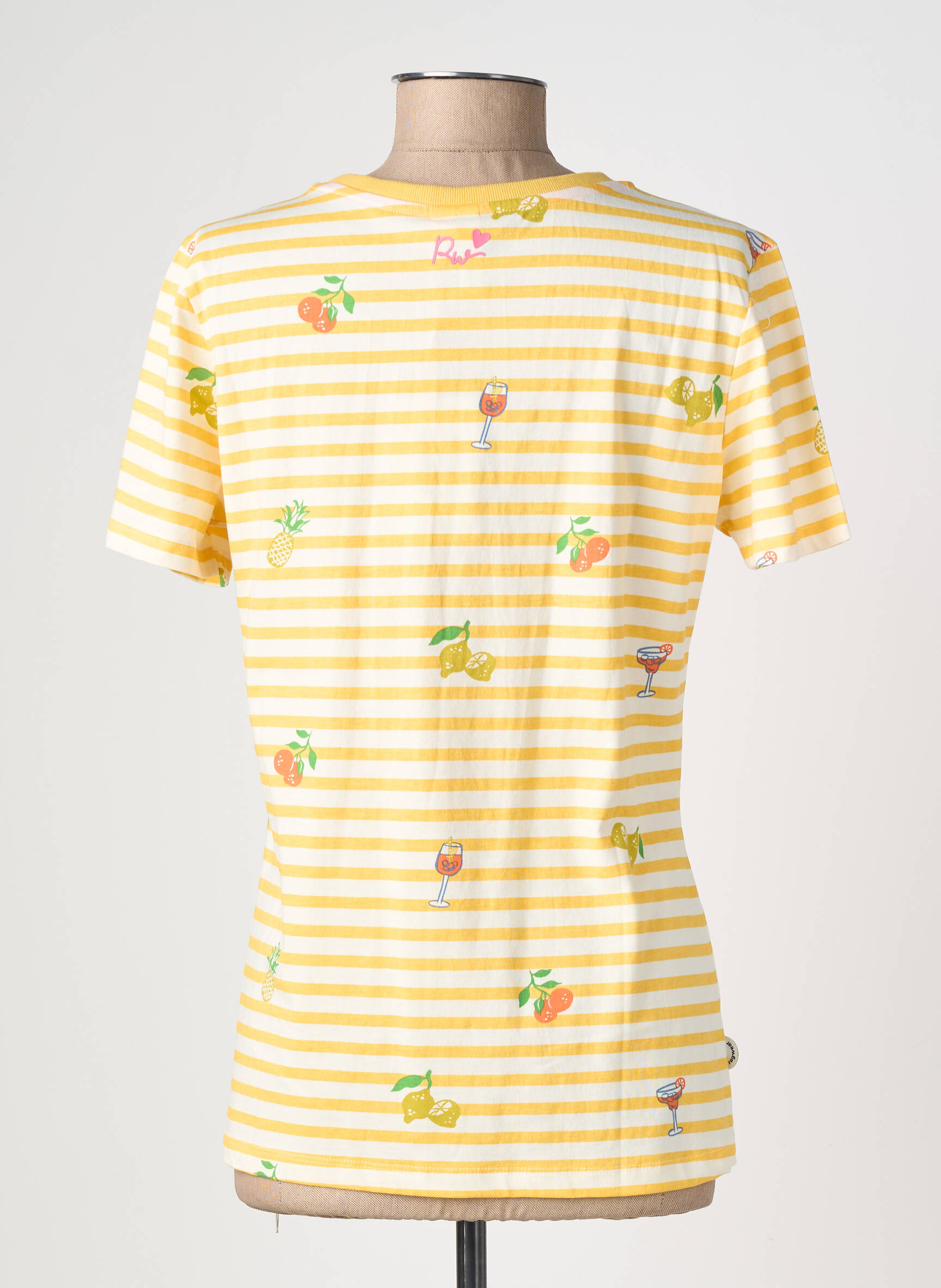 T-shirt stretch manches courtes jaune RAGWEAR femme