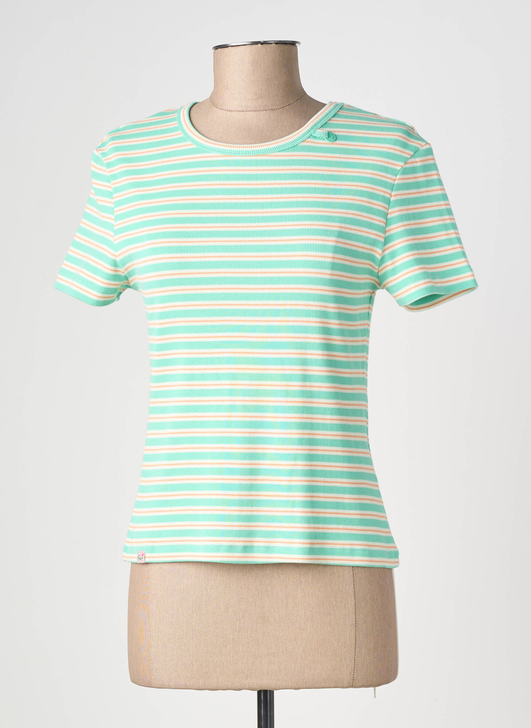 T-shirt stretch manches courtes vert RAGWEAR femme